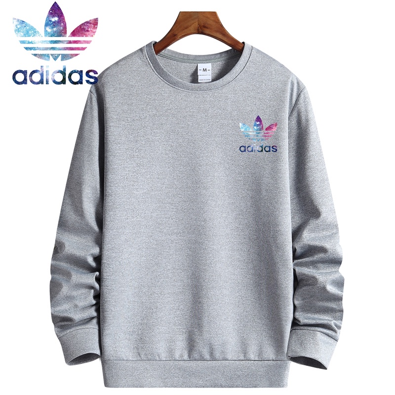 Áo sweater Adidas Màu Trơn Tay Dài Có Size M ~ 4XL Thời Trang Dành Cho Nam Và Nữ