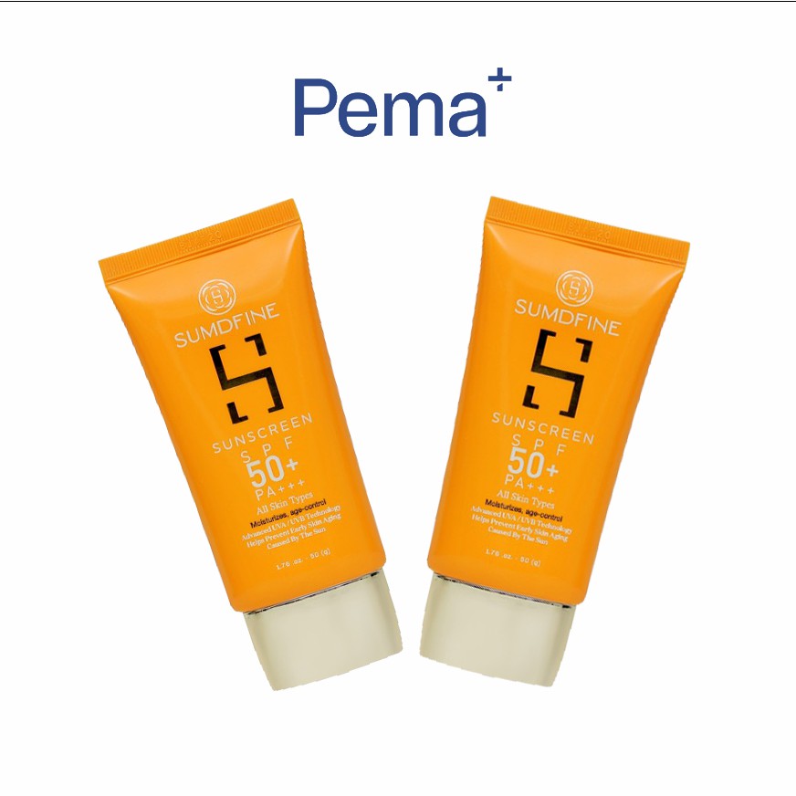 KEM CHỐNG NẮNG SUMDFINE MỌI LOẠI DA - KEM CHỐNG NẮNG VẬT LÝ NÂNG TONE SPF 50+, PA+++