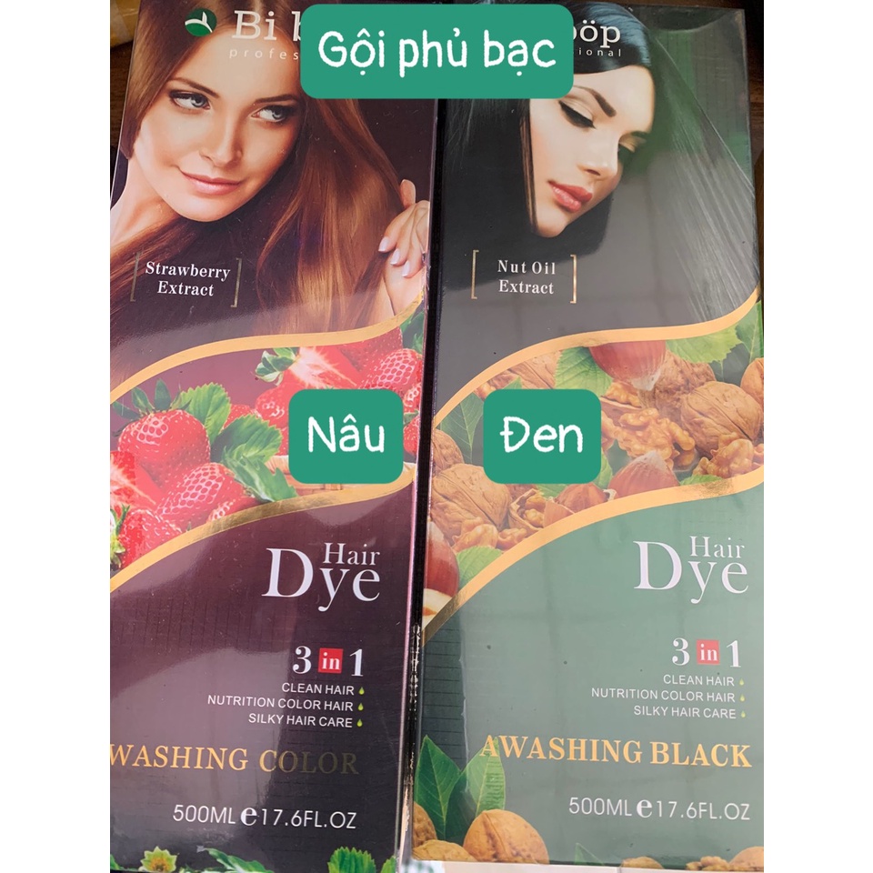 DẦU GỘI PHỦ BẠC BIBOP CHAI 500ML MẪU MỚI