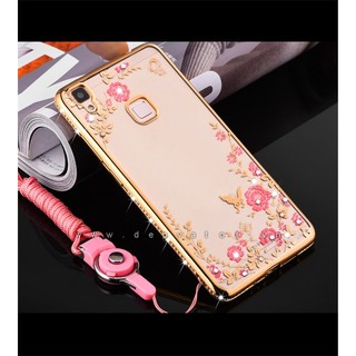 Ốp lưng Vivo V3 dẻo hình hoa