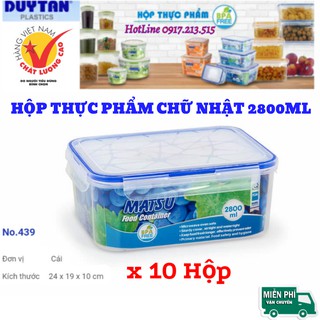 10 hộp đựng thực phẩm duy tân matsu 2800ml