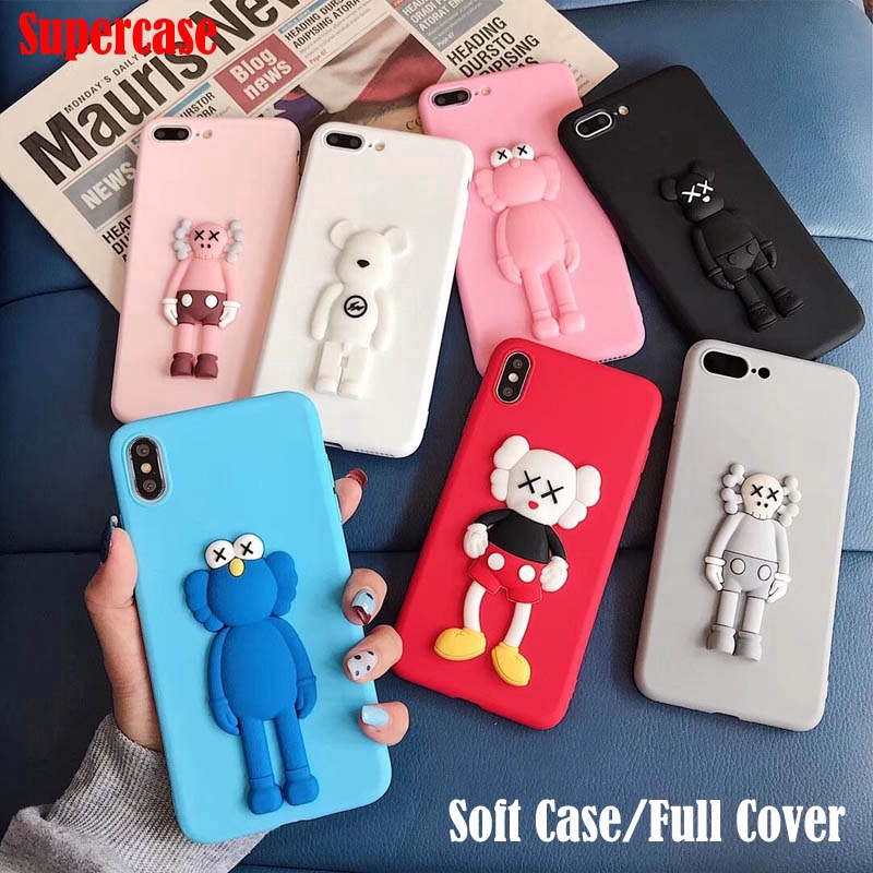 Ốp điện thoại silicone họa tiết Kaws đáng yêu cho Samsung Galaxy Note 10+ 10 Plus A80 S10 5G M30 A40S M20