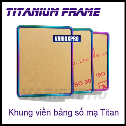 Khung viền Titan 7 màu / Vàng / Xanh / INOX Trắng ốp biển số xe - Bảng số xe máy TITAN