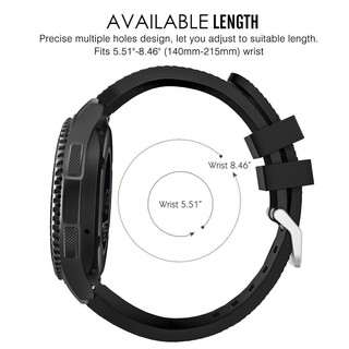Silicone Watch Band Strap for Samsung Gear S3 Classic Frontier