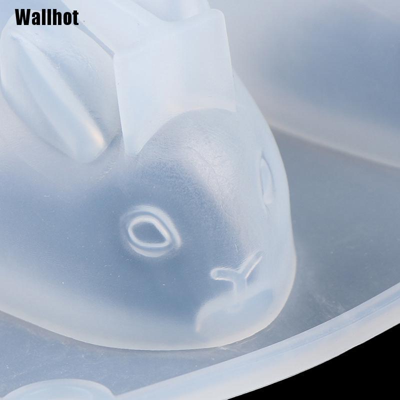 (Hàng Mới Về) 1 Bộ Khuôn Silicone Tự Làm Bánh Xà Phòng Thủ Công Hình Thỏ Hoạt Hình 3d