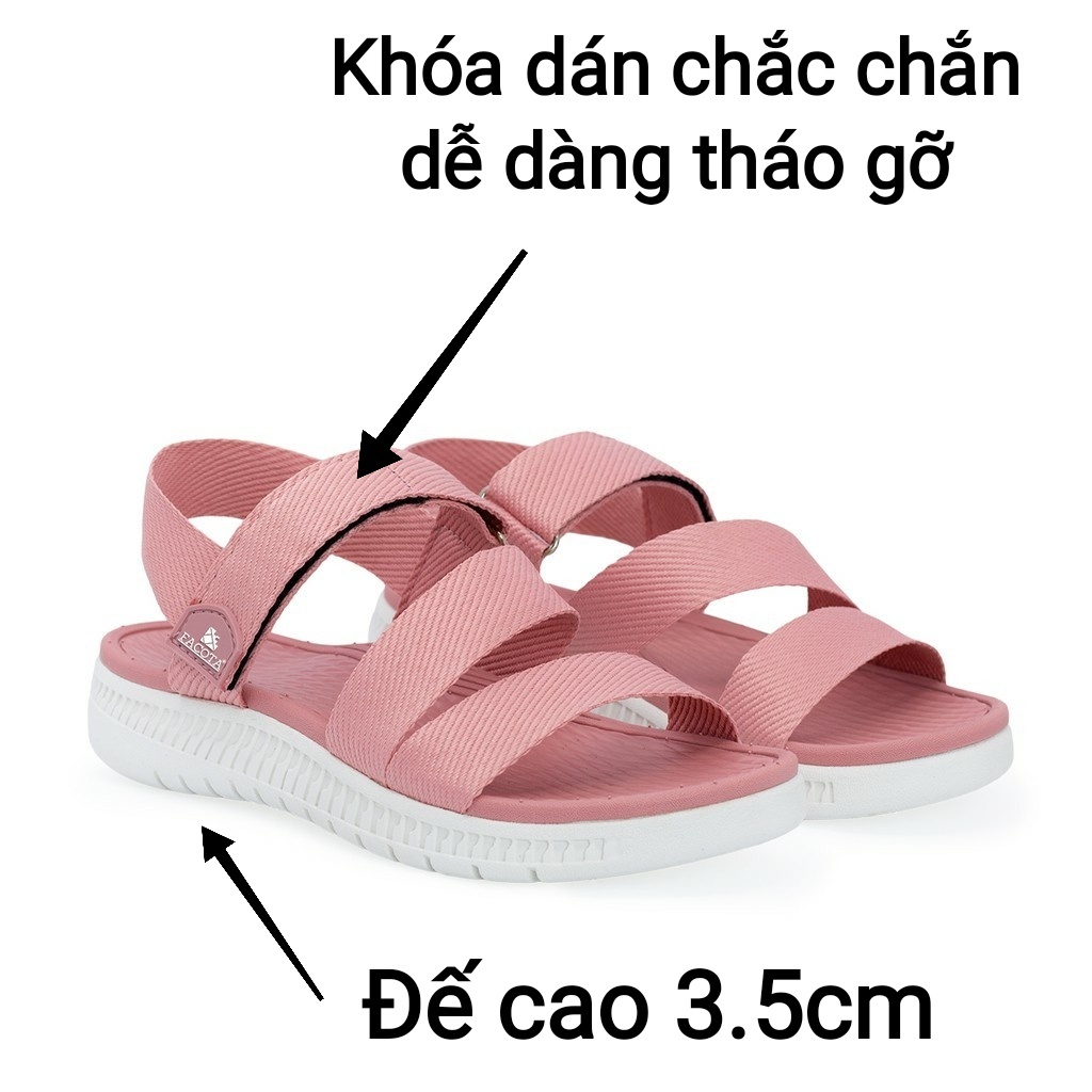 Dép quai ngang, giày sandal nữ nam FACOTA chính hãng quai dù đi học, Sắc màu năng động