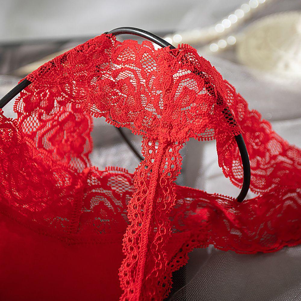 Quần Lót Ren Mềm Mại Màu Trơn Lưng Thấp Thoải Mái Cho Nữ