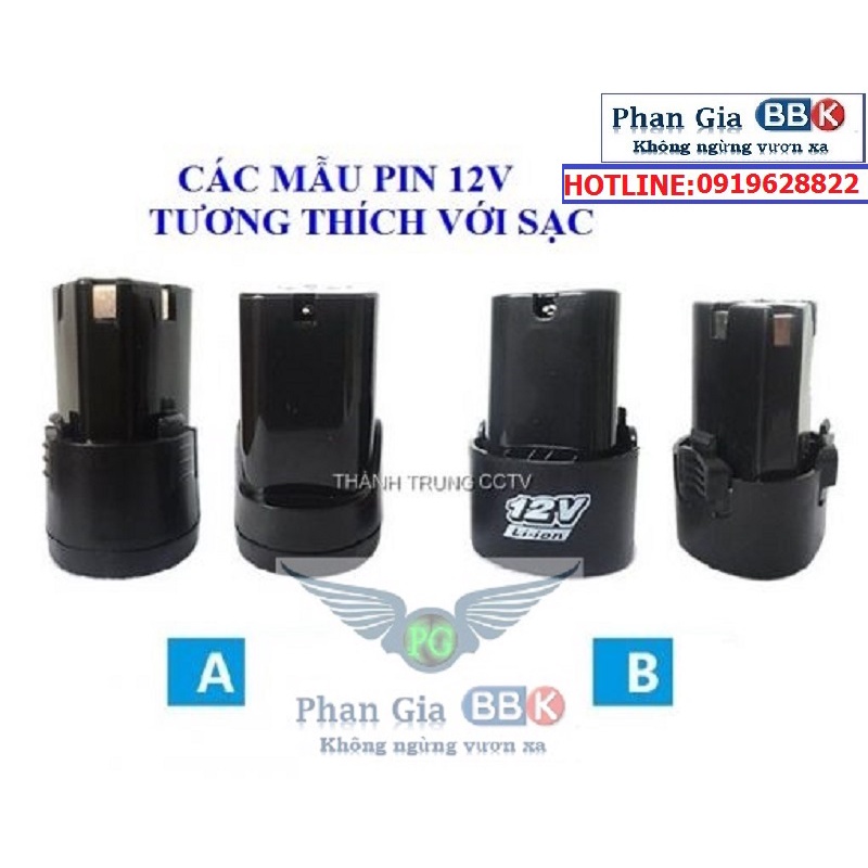 Sạc khoan pin 12V dùng cho máy khoan pin bắt vít 12V