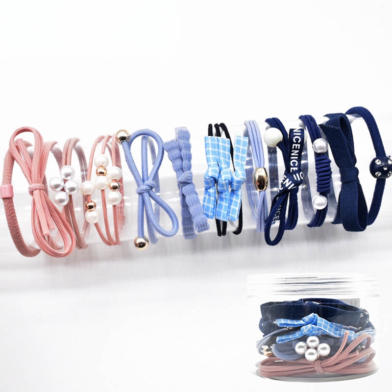 Set 12 Dây Buộc Tóc Jp5 Xinh Xắn Cho Nữ