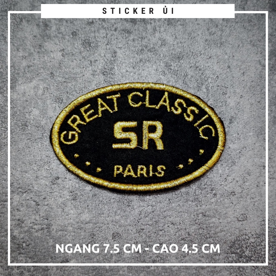 Sticker ủi áo Cao cấp - CÓ SẴN KEO ỦI - sticker vải dùng làm miếng vá áo, phụ kiện trang trí quần áo, balo, giày, nón