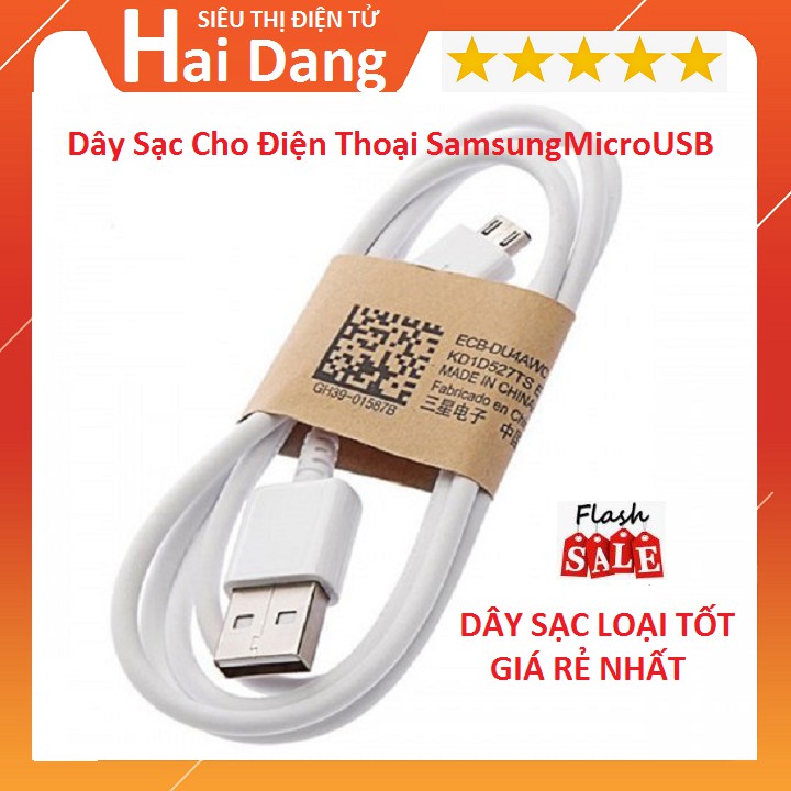 Dây Sạc Cho Điện Thoại Samsung MicroUSB Chính Hãng