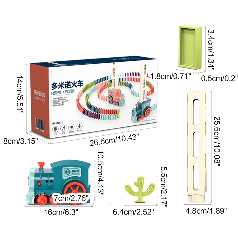 Đồ Chơi Xếp Hình Xe Lửa Domino Nhiều Màu Sắc Cho Trẻ Em