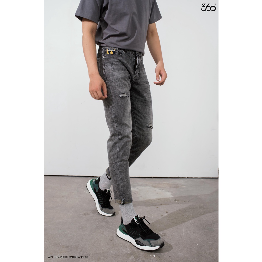 Quần jean nam local brand 360 Boutique chất liệu cao cấp - QJDTK216