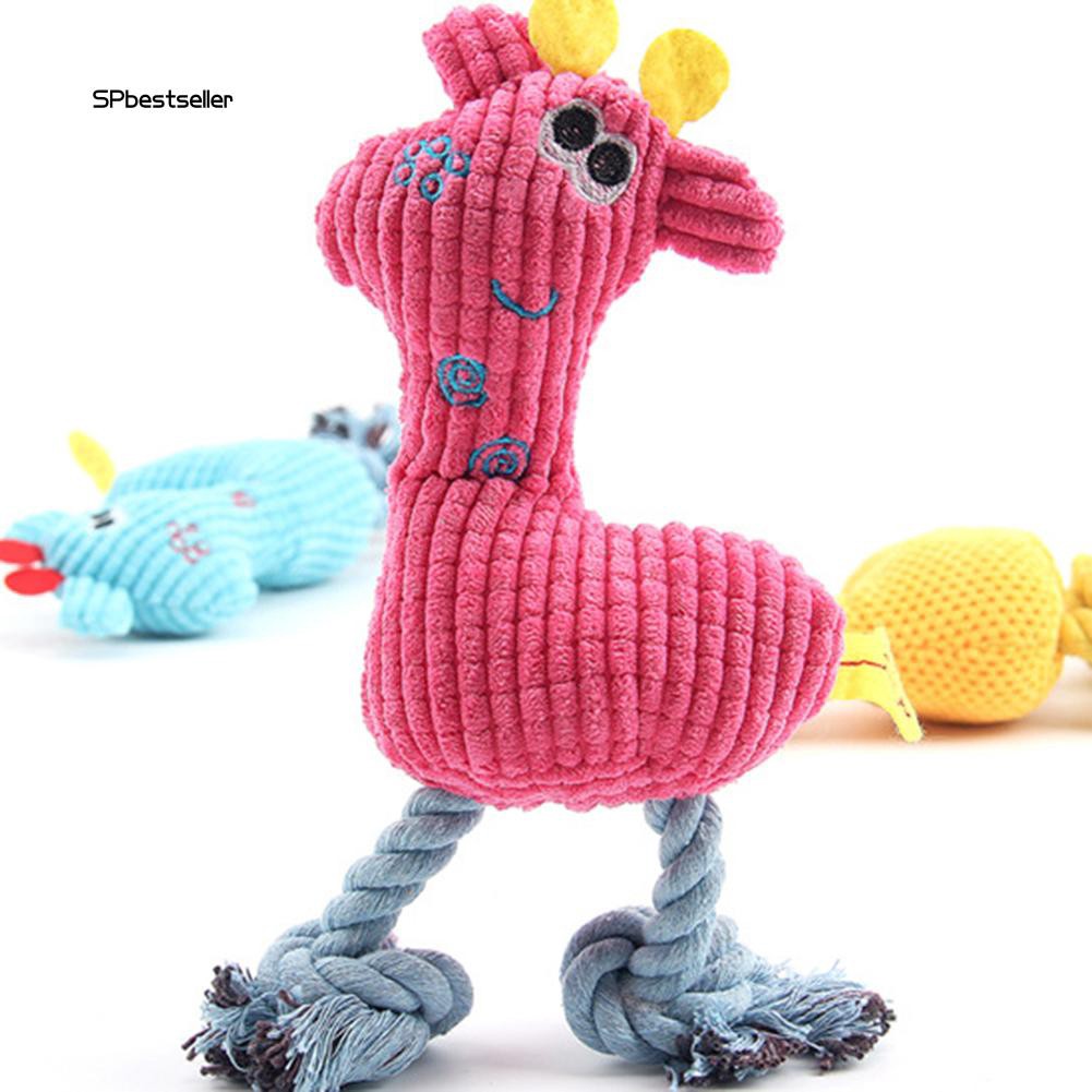 Thú nhồi bông phát tiếng kêu làm sạch răng cho thú cưng