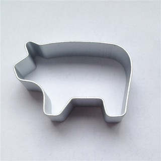 Khuôn nhấn con heo inox - cookie hình con heo