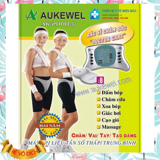 Máy điện xung Aukewel AK-2000-IV 8 miếng