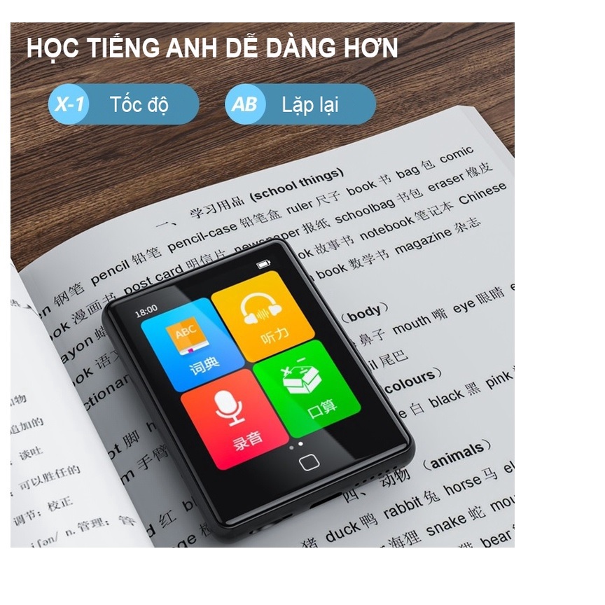 Máy Nghe Nhạc MP3 Màn Hình Cảm Ứng 2.8 Inch Ruizu M20 Bộ Nhớ Trong 16GB - Máy Nghe Nhạc Hàng Chính Hãng