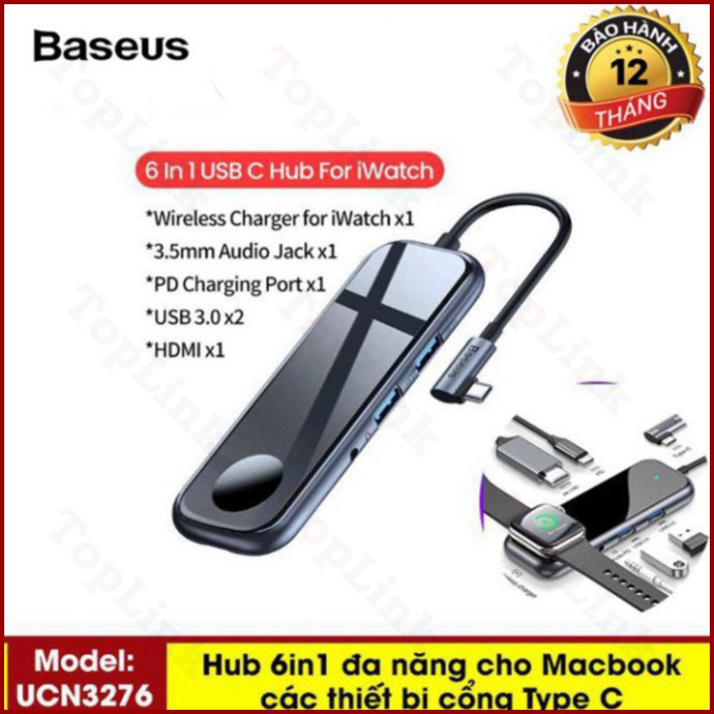 [CHÍNH HÃNG] Bộ HUB Chuyển Đổi Đa Năng Cho Macbook Cho Điện Thoại Sử Dụng Cổng Type C Thương Hiệu Baseus