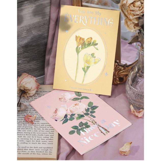 Thiệp sinh nhật, cảm ơn, giáng sinh kích thước 15x10,5cm