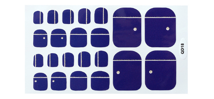 Miếng dán dùng trang trí móng chân thiết kế chống thấm nước và lâu trôi màu