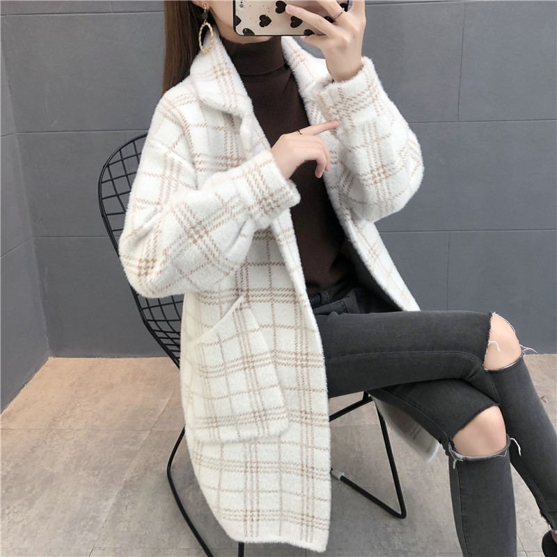 áo khoác dạ kẻ trẻ đẹp