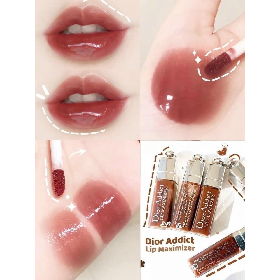 Son Dior Maximizer màu 020 nâu đỏ size mini và fullsize nobox