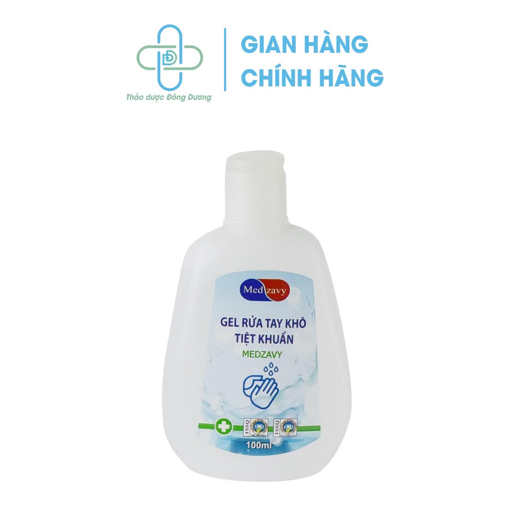 Gel rửa tay khô diệt khuẩn, nước rửa tay khô nhanh Medzavy 100ml