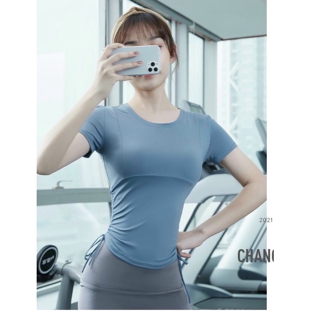 Áo Tập Gym Yoga Rút Eo Ôm Sát Body Gợi Cảm Mẫu Bán Chạy Nhất Quảng Châu - Đồ Tập SurySport