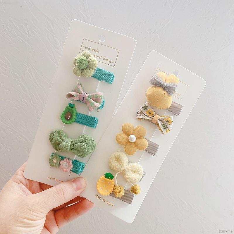 Set 5 kẹp tóc hình nơ dễ thương cho bé gái