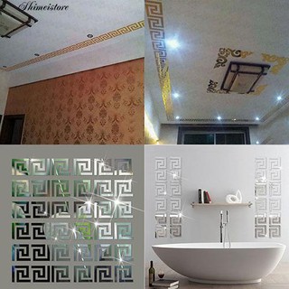 Set 10 miếng gương dán tường trang trí