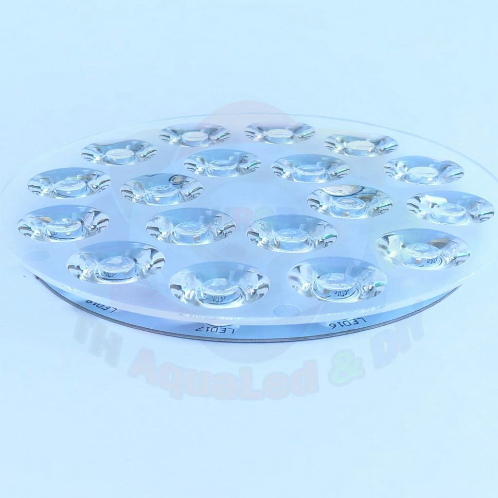 Chóa LED tròn 18 chip, sử dụng cho mạch led 18 chip, gom ánh sáng thừa hiệu quả