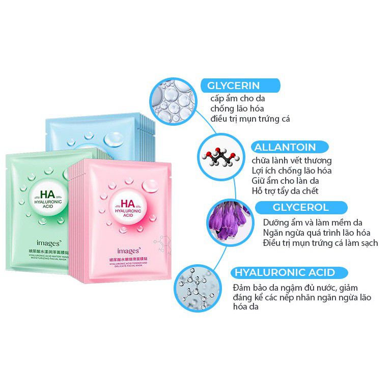 Mặt nạ giấy dưỡng da HA images giảm mụn dưỡng ẩm trắng da chống lão hóa DAKAVA MN01 | BigBuy360 - bigbuy360.vn