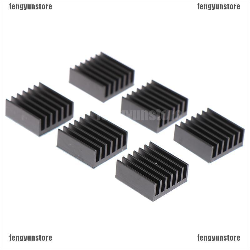 Set 10 Miếng Tản Nhiệt Bằng Nhôm Màu Đen 14x14 X 6mm | BigBuy360 - bigbuy360.vn