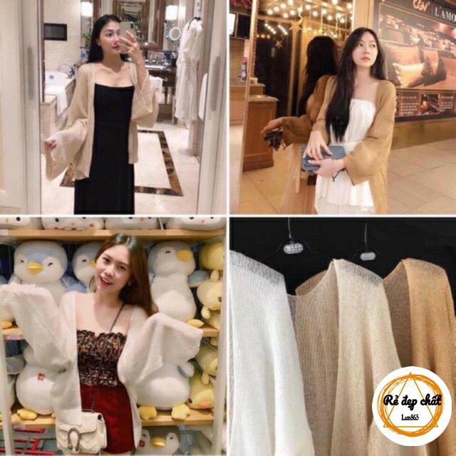 [Mã FAXANH1505 giảm 10K đơn 50K] Áo cadigan len mỏng hot hit