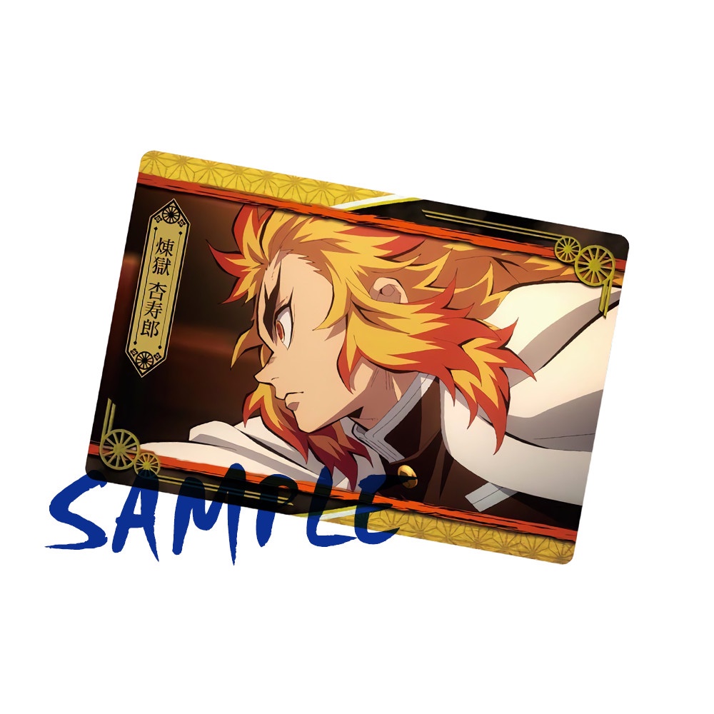 Ảnh card bo góc in hình KIMETSU NO YAIBA - Mugen Train Arc thẻ bo viền 5*8cm anime Thanh Gươm Diệt Quỷ chibi M2