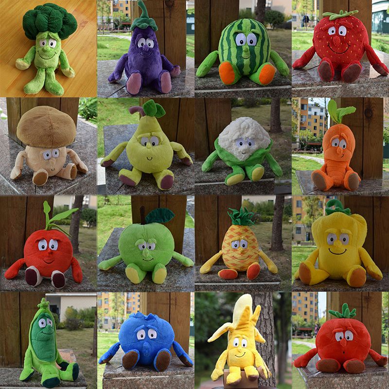 Gối Nhồi Bông Mềm Mại Hình Rau Củ Quả Dễ Thương Cho Bé