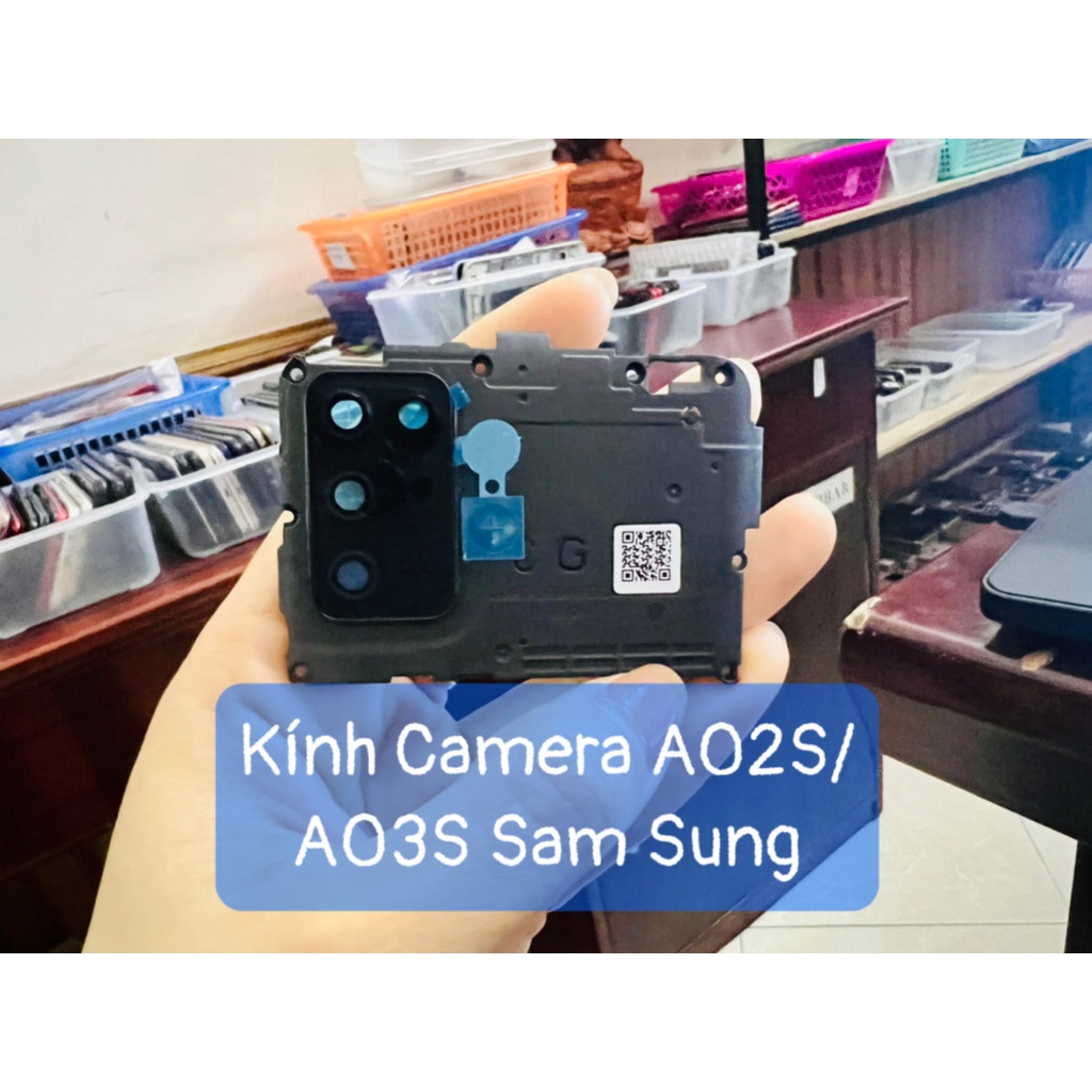 Kính Camera Sau + vành A02S/A03S Sam Sung