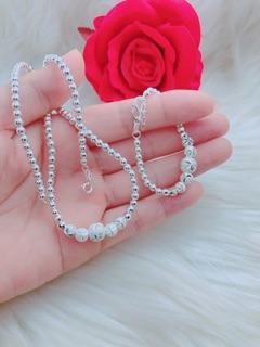SÉT DÂY VÀ LẮC BI PHAY BẠC TA CHO BÉ ( có bén lẻ )