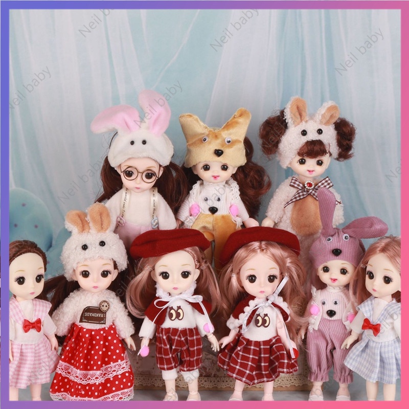 Đầm Công Chúa Mini 17cm Hóa Trang Cho Búp Bê Barbie DIY Mới