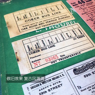 Card ticket junk journal phong cách Tim Holtz