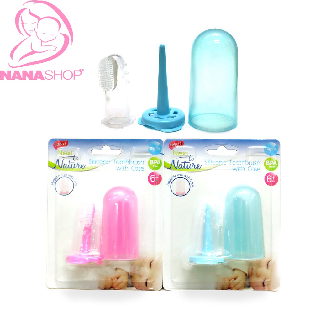 Rơ lưỡi silicone Nature Thái Lan có nắp