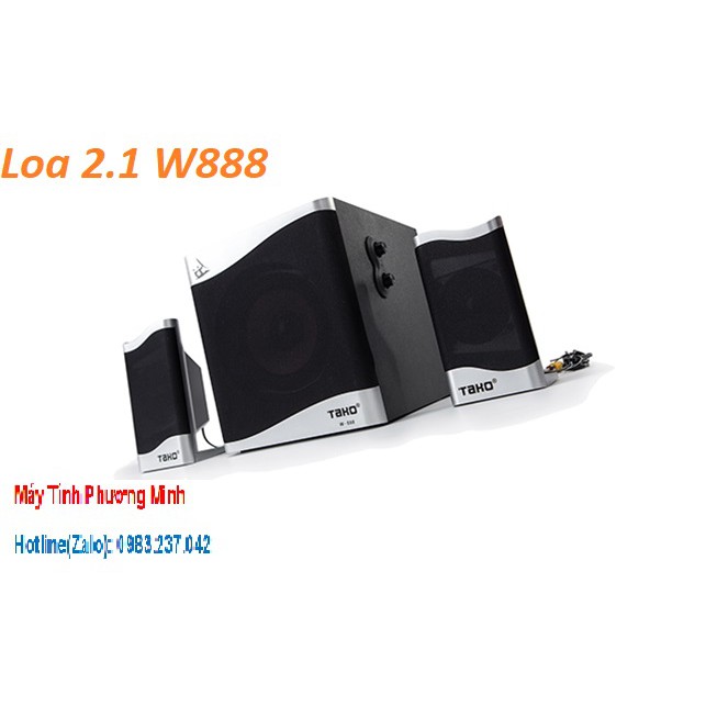 Loa 2.1 TAKO W-888 dùng trong học tập, nghe nhạc - Hàng chính hãng bảo hành 12 tháng