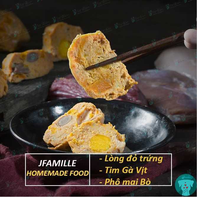 [HOMEMADE]Thức Ăn Dinh Dưỡng JFamille, Thịt Viên Hảo Hạng Từ Các Nguyên Liệu Tươi, Thơm Ngon Đậm Vị. JF112