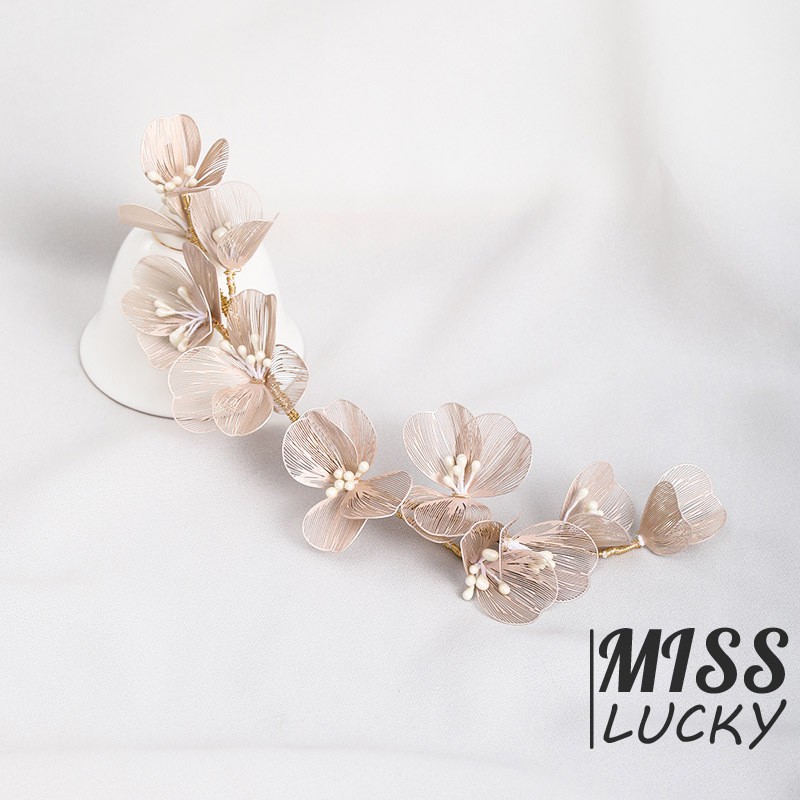 Cài tóc trang trí hoa voan thời trang nữ tính