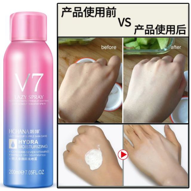 Xịt trắng da chống nắng v7 hchana