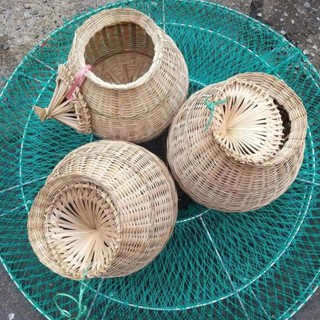 Giỏ cua giỏ cá giỏ tre decor size to 16*16cm