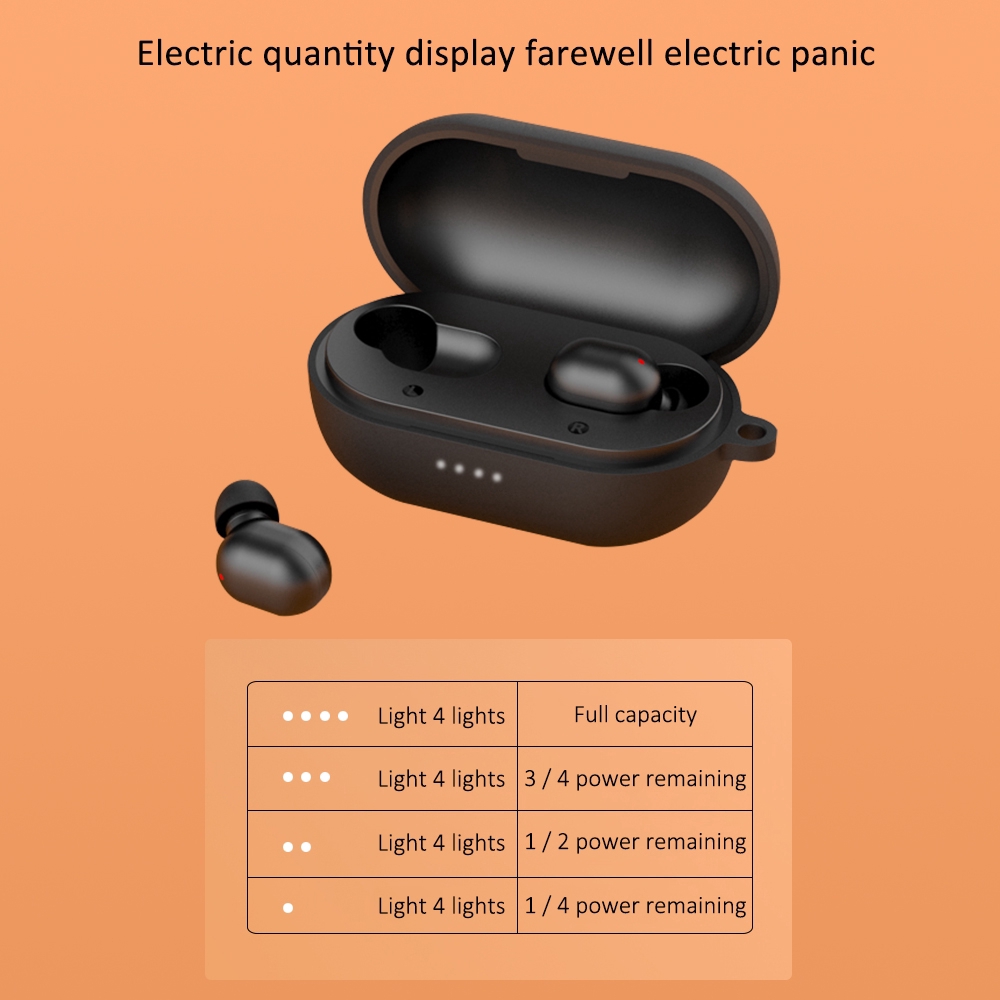 Vỏ silicon màu trơn dành cho tai nghe không tai Haylou GT1 Pro