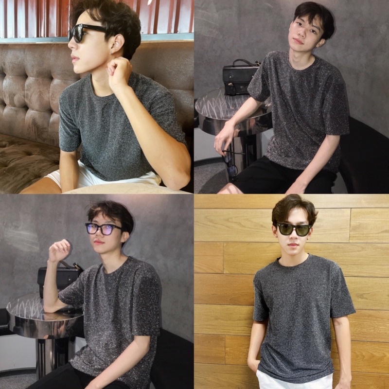 Áo Thun Nam Lấp Lánh Ánh Kim Premium Luxury Lấp Lánh Nam/Nữ Unisex Mr Smile 99 Shop