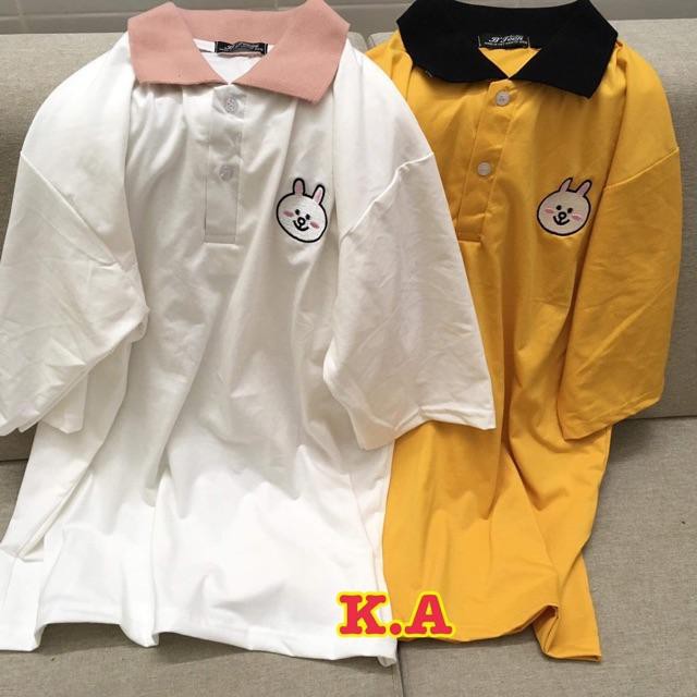 Áo polo thêu thỏ K&A