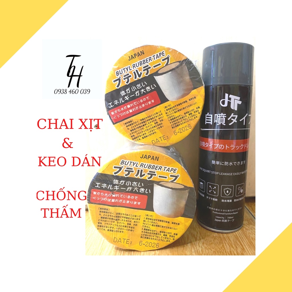 Bình xịt chống thấm,chống dột và keo dán đa năng